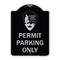 Signmission National Park Service Permit Parking Heavy-Gauge Aluminum Sign, 24" x 18", BS-1824-23863 A-DES-BS-1824-23863 - alternate 1